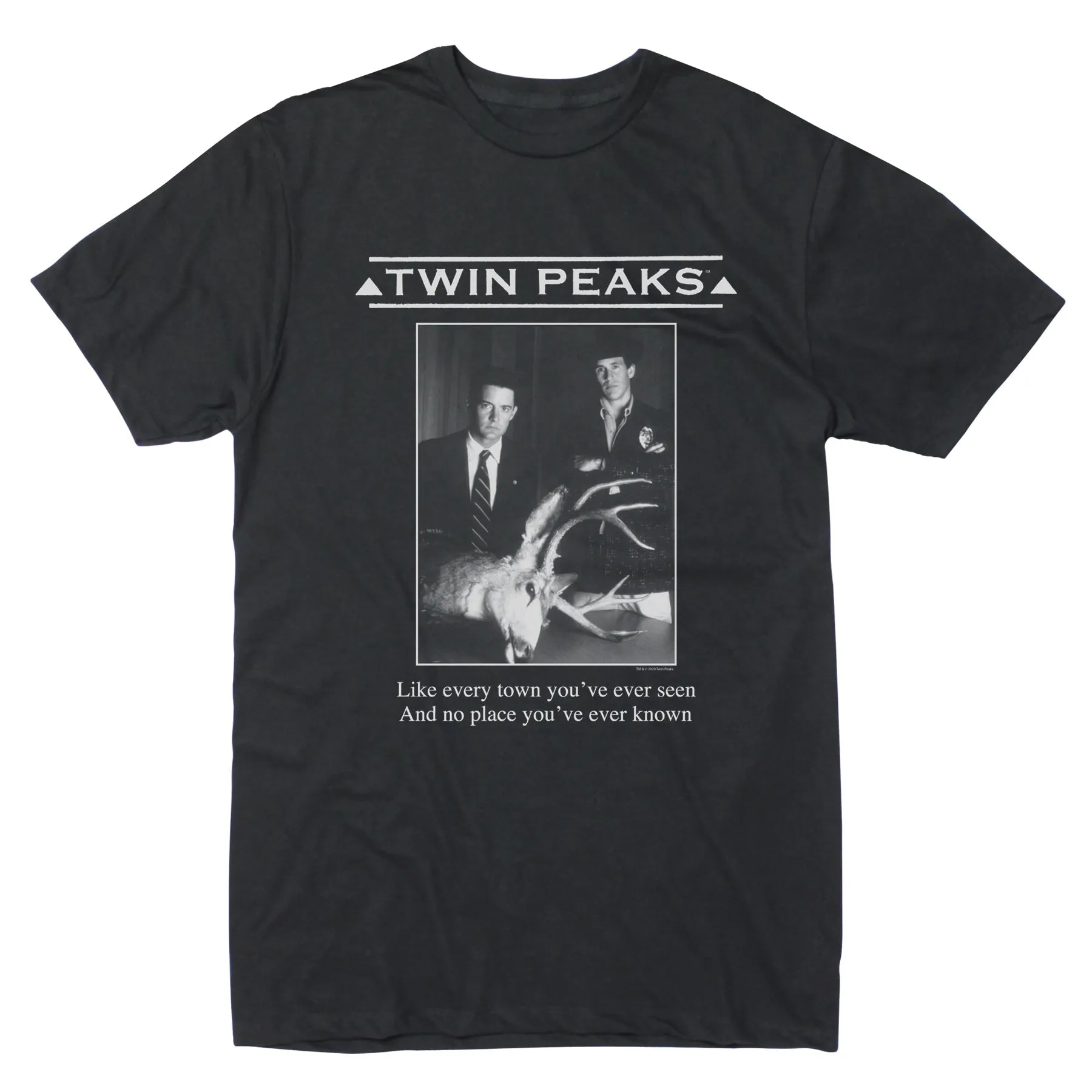 Twin Peaks Buck Photo Adult Short Sleeve T-Shirt sold by MTV