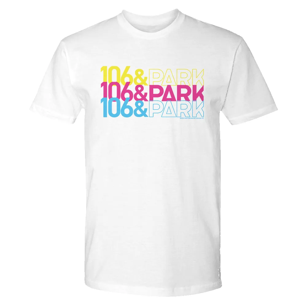 106 & Park Repeat Logo Adult Short Sleeve T-Shirt sold by MTV product image thumbnail 3