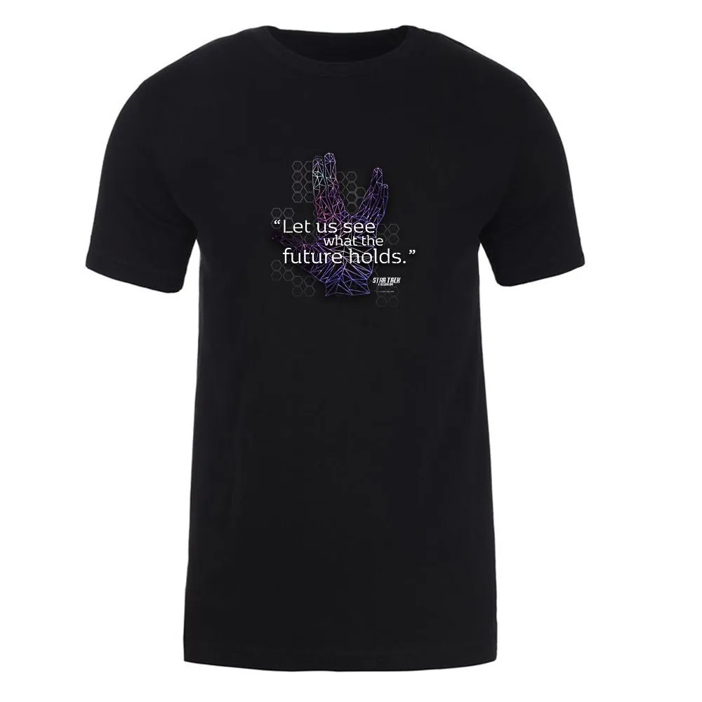 Star Trek: Discovery Let Us See What The Future Holds Adult Short Sleeve T-Shirt sold by MTV