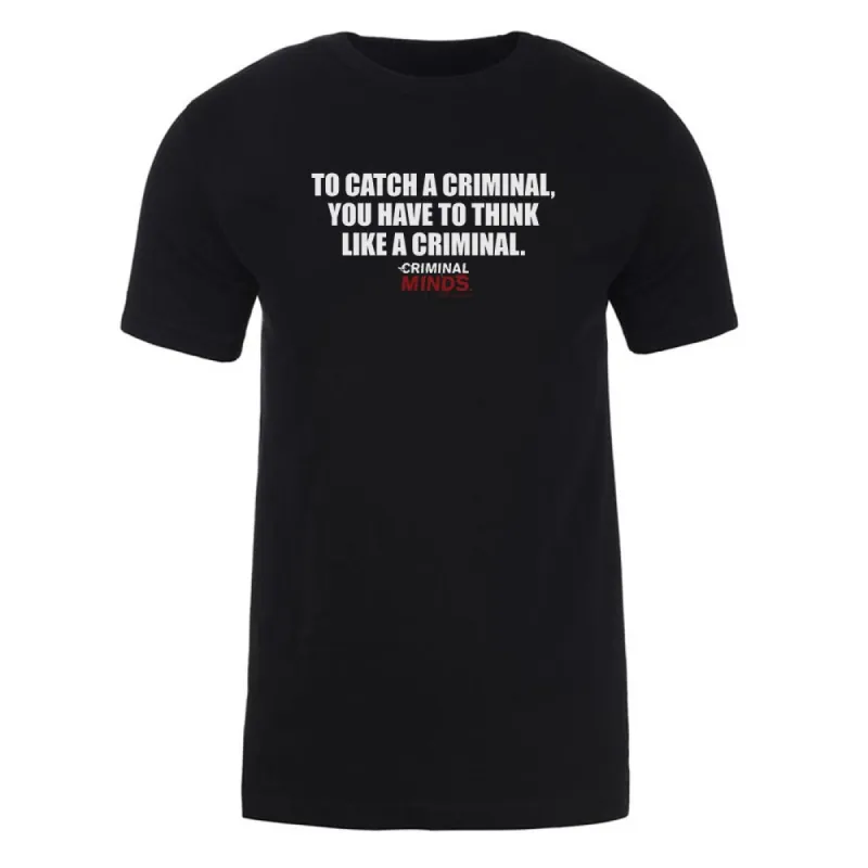 Criminal Minds To Catch a Criminal Adult Short Sleeve T-Shirt sold by MTV
