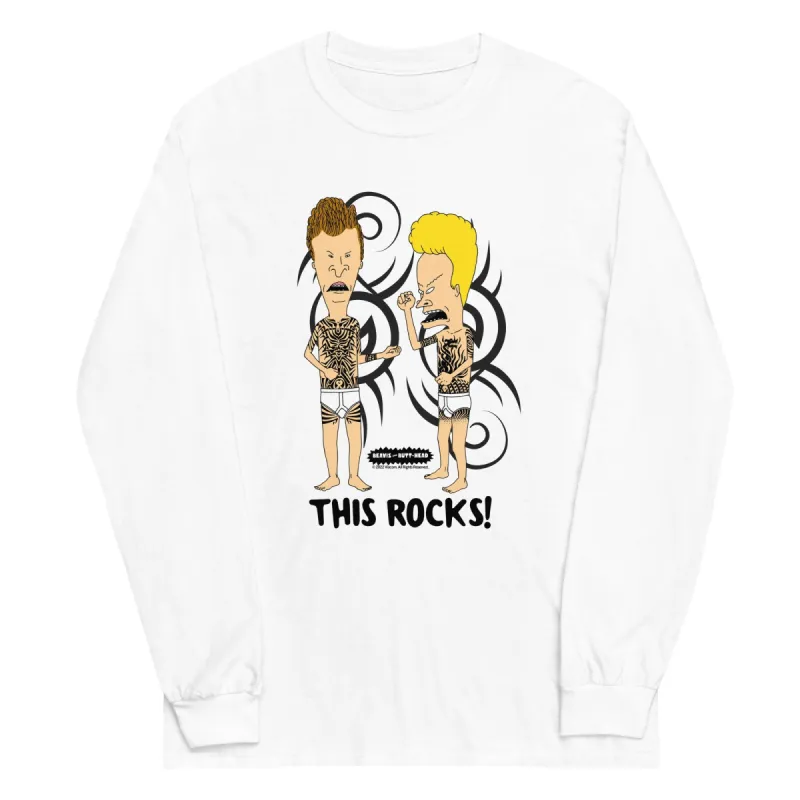 Beavis and Butt-Head This Rocks Unisex Long Sleeve Shirt sold by MTV