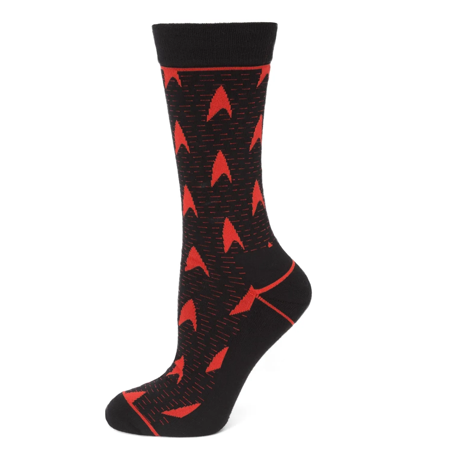 Star Trek Red Delta Shield Black Men's Socks sold by MTV product image thumbnail 3