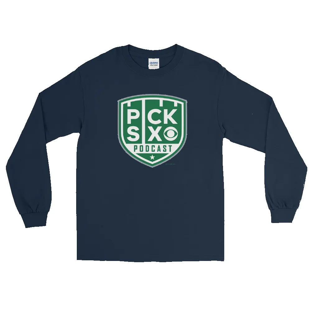 Pick Six Podcast Logo Adult Long Sleeve T-Shirt sold by MTV product image thumbnail 3