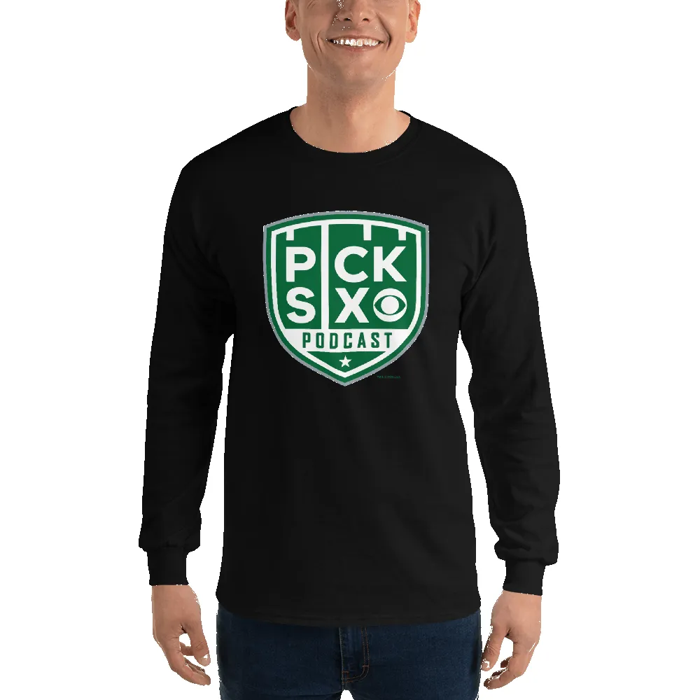 Pick Six Podcast Logo Adult Long Sleeve T-Shirt sold by MTV product image thumbnail 2