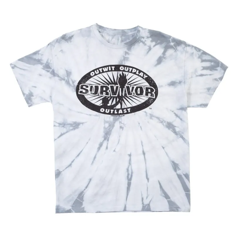 Survivor Premium Slate Tie Dye Shirt sold by MTV