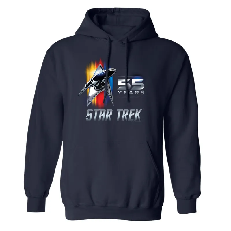 Star Trek 55th Anniversary Fleece Hooded Sweatshirt sold by MTV