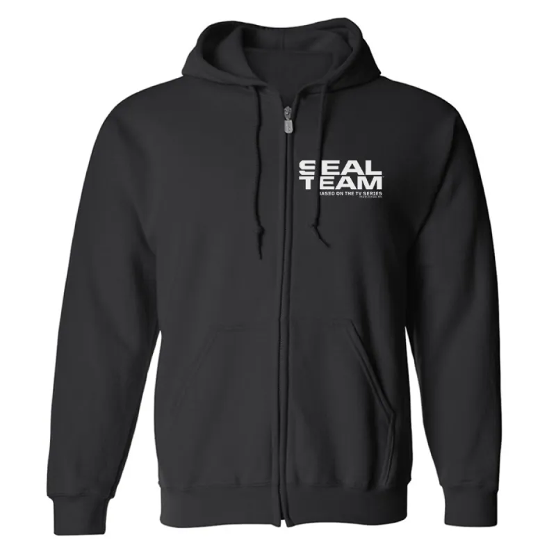 SEAL Team Logo Fleece Zip-Up Hooded Sweatshirt sold by MTV