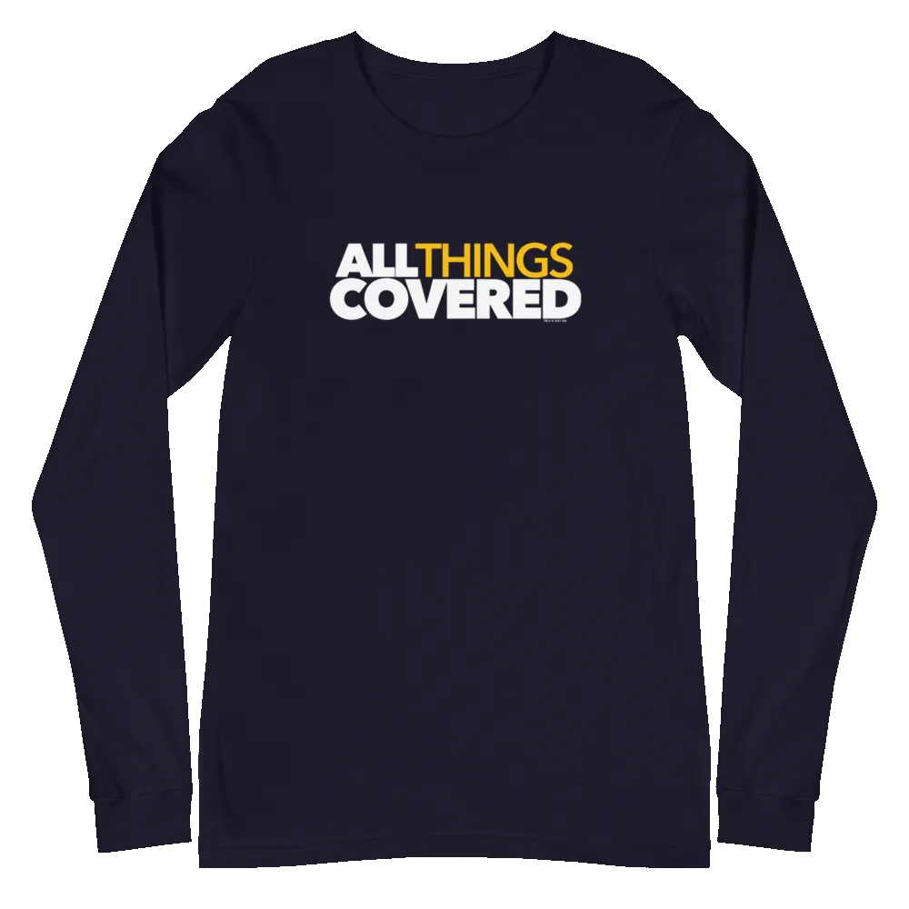 All Things Covered Podcast White Logo Adult Long Sleeve T-Shirt sold by MTV product image thumbnail 2