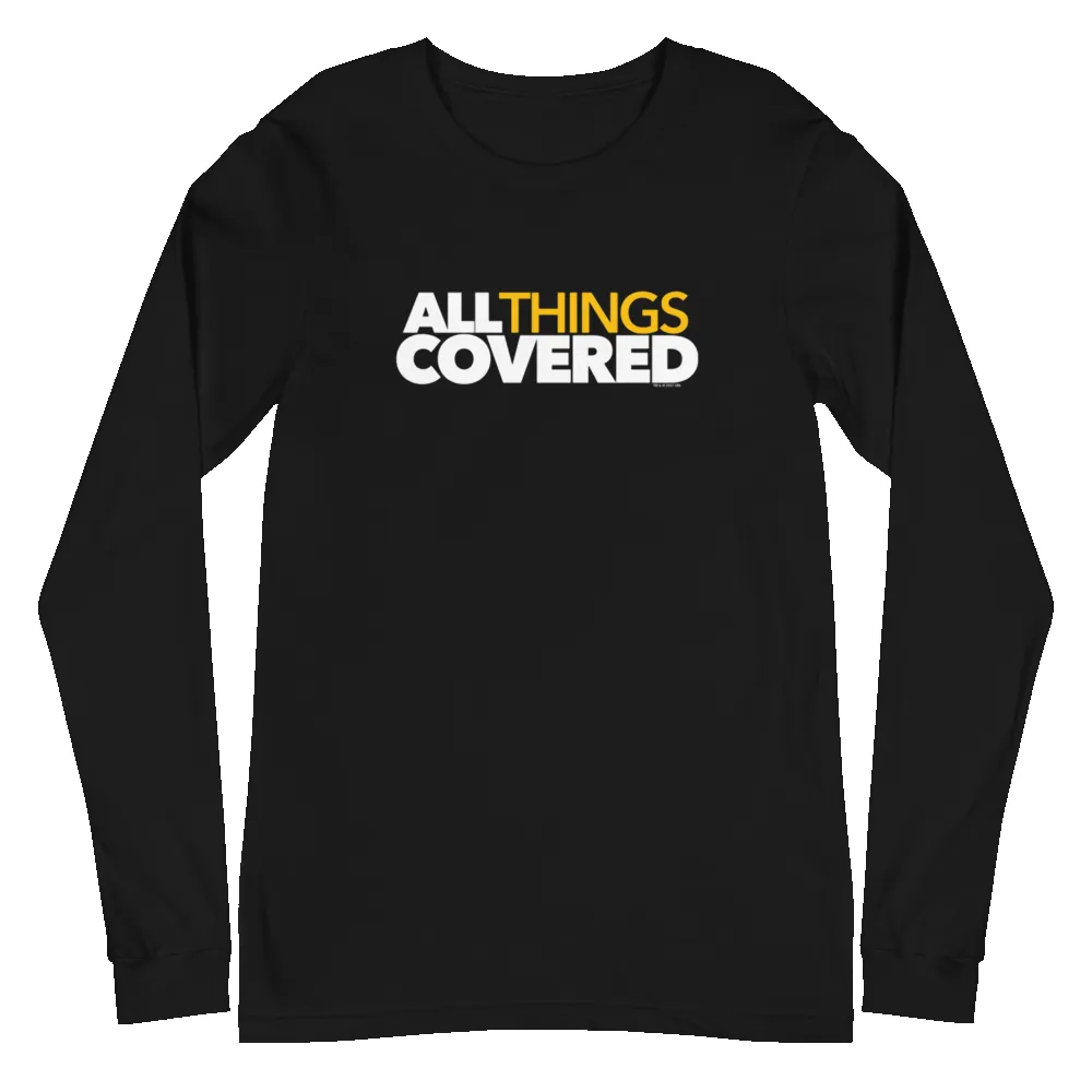 All Things Covered Podcast White Logo Adult Long Sleeve T-Shirt sold by MTV