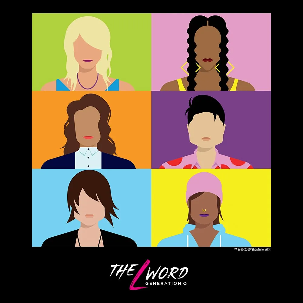 The L Word: Generation Q Faces Women's Relaxed Short Sleeve T-Shirt sold by MTV product image thumbnail 2