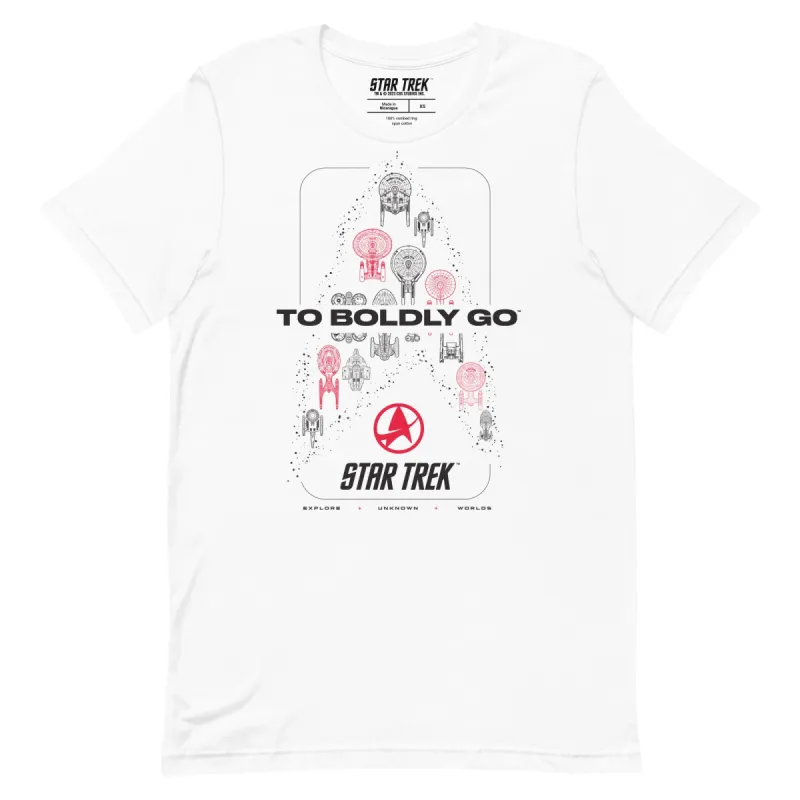 Star Trek To Boldly Go Short Sleeve T-Shirt sold by MTV