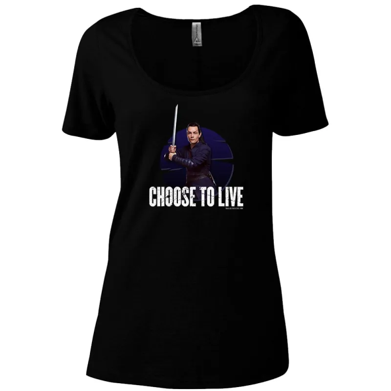 Star Trek: Picard Elnor Choose To Live Women's Relaxed Scoop Neck T-Shirt sold by MTV
