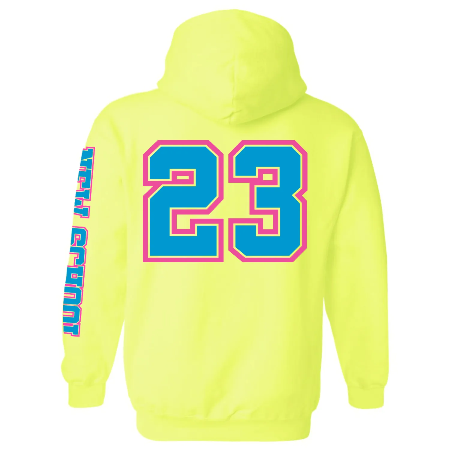 Wild 'N Out Neon Yellow New School Hooded Sweatshirt sold by MTV product image thumbnail 2