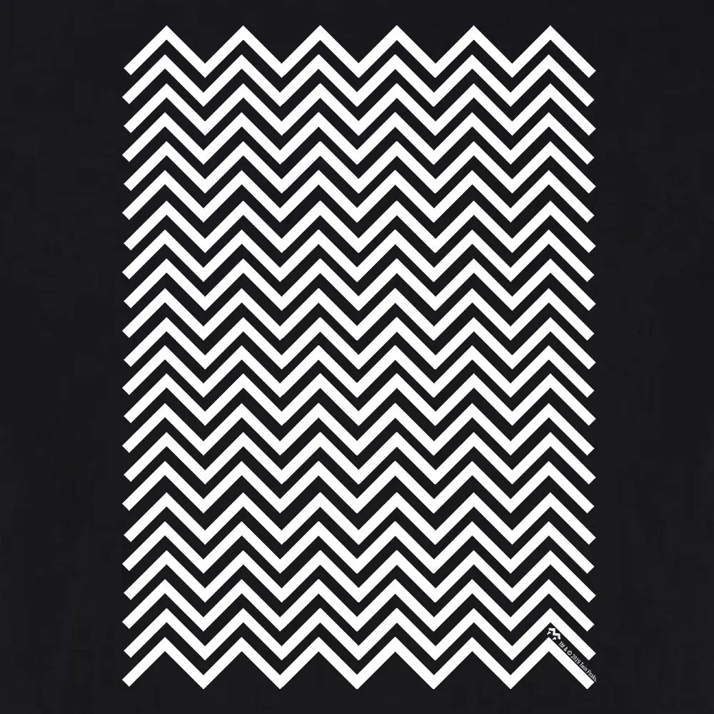 Twin Peaks Black and White Chevron Adult Short Sleeve T-Shirt sold by MTV product image thumbnail 2