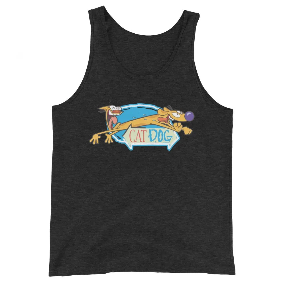 CatDog Crazy Eyes Adult Tank Top sold by MTV product image thumbnail 4