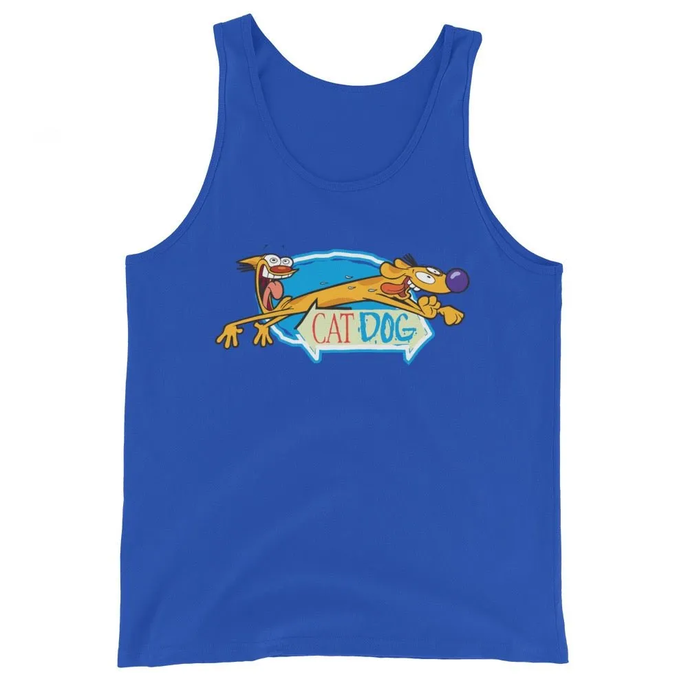 CatDog Crazy Eyes Adult Tank Top sold by MTV