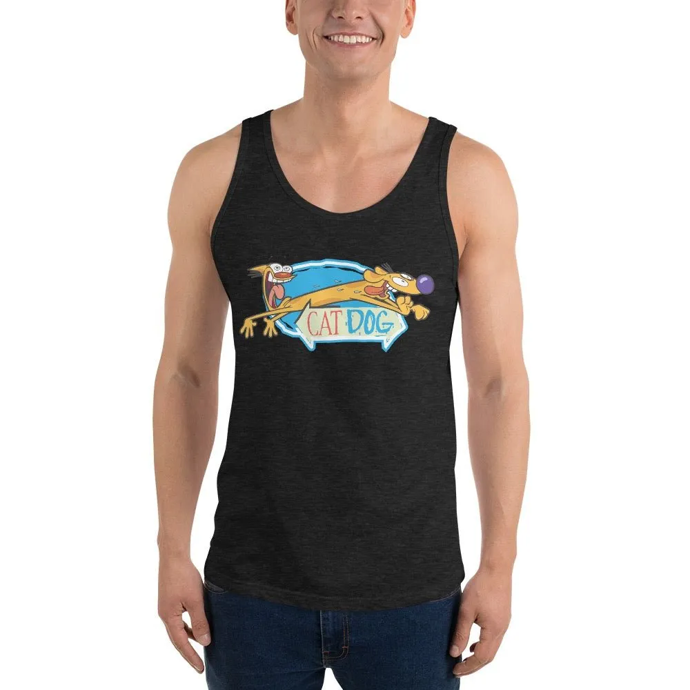 CatDog Crazy Eyes Adult Tank Top sold by MTV product image thumbnail 5