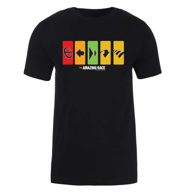 The Amazing Race Race Clues Adult Short Sleeve T-Shirt sold by MTV