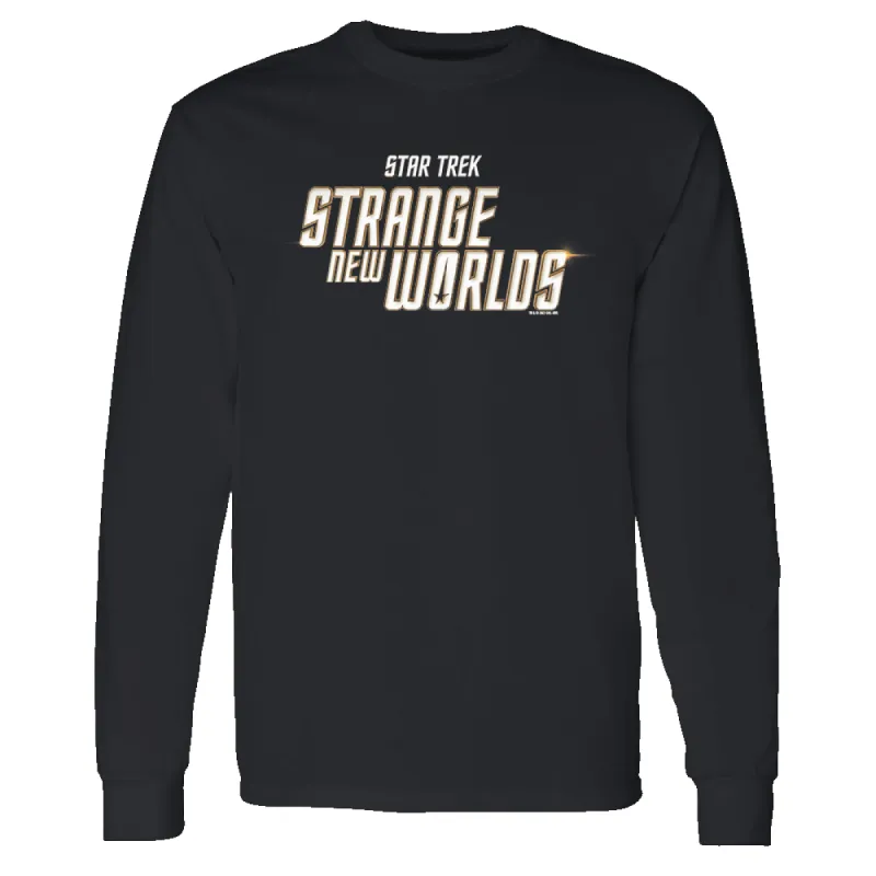 Star Trek: Strange New Worlds Flare Logo Adult Long Sleeve T-Shirt sold by MTV