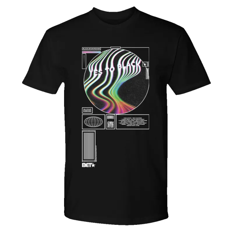 BET Yes To Black Adult Short Sleeve T-Shirt sold by MTV