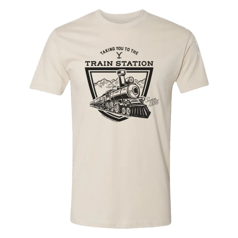 Yellowstone Taking You to the Train Station Adult Short Sleeve T-Shirt sold by MTV