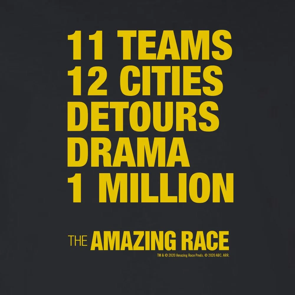 The Amazing Race Yellow Detours Adult Long Sleeve T-Shirt sold by MTV product image thumbnail 2