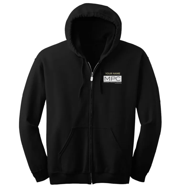 Billions Michael Prince Capital Personalized Fleece Zip-Up Hooded Sweatshirt sold by MTV