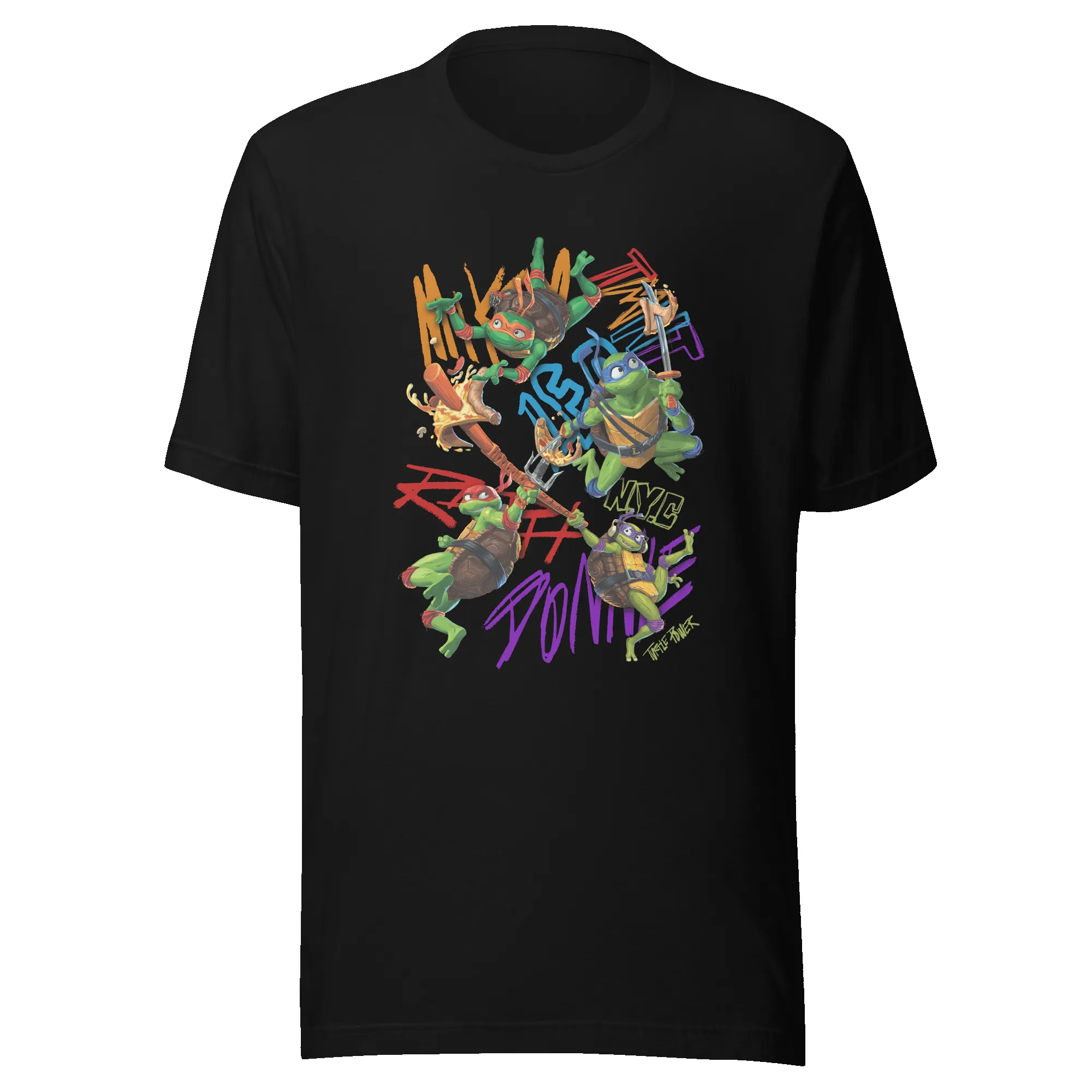Teenage Mutant Ninja Turtles: Mutant Mayhem Pizza Adult Short Sleeve T-Shirt sold by MTV