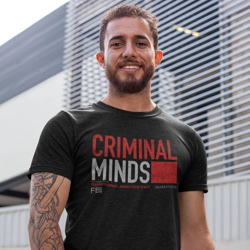 Criminal Minds Distressed BAU Quantico Adult Short Sleeve T-Shirt sold by MTV product image thumbnail 3