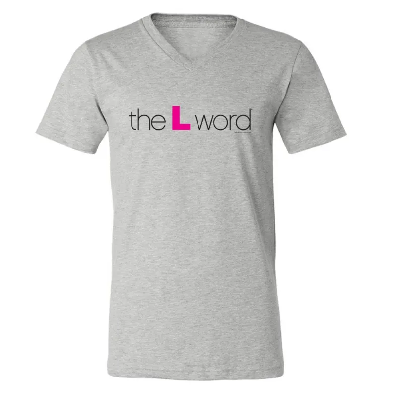 The L Word Logo Adult V-Neck T-Shirt sold by MTV