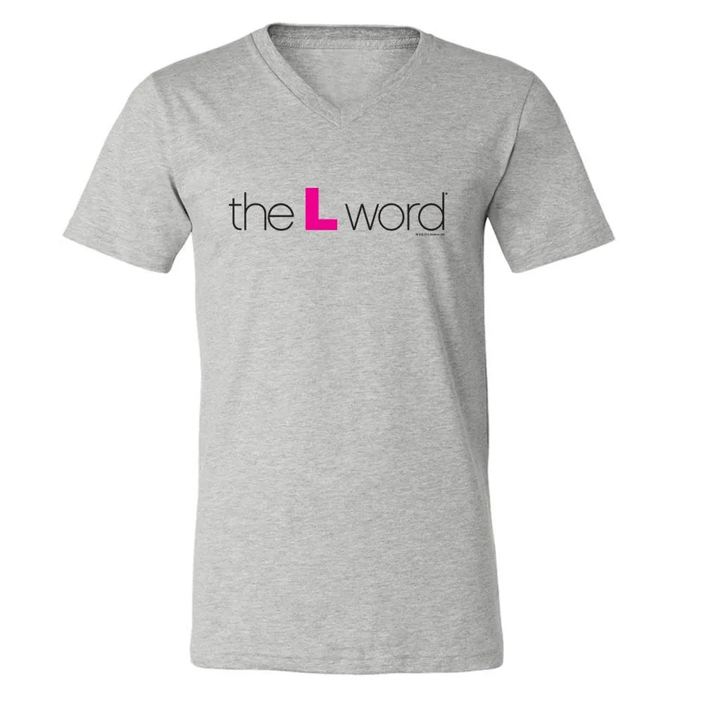 The L Word Logo Adult V-Neck T-Shirt sold by MTV