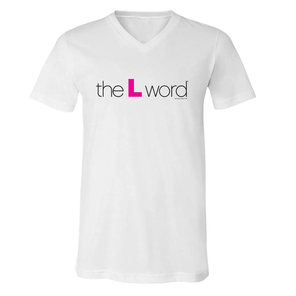 The L Word Logo Adult V-Neck T-Shirt sold by MTV product image thumbnail 2