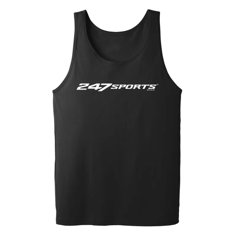 247 Sports White Logo Adult Tank Top sold by MTV
