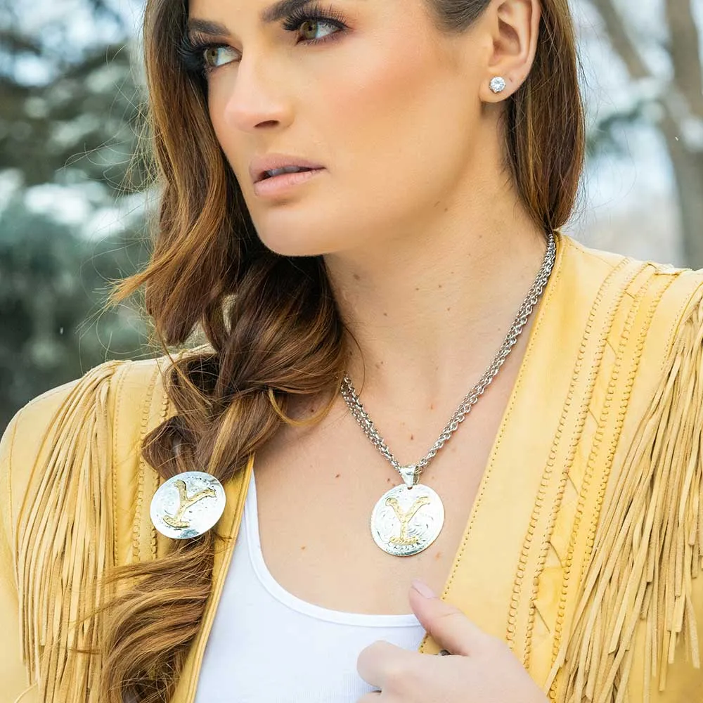 Yellowstone Dutton Y Yellowstone Silver Necklace sold by MTV product image thumbnail 2
