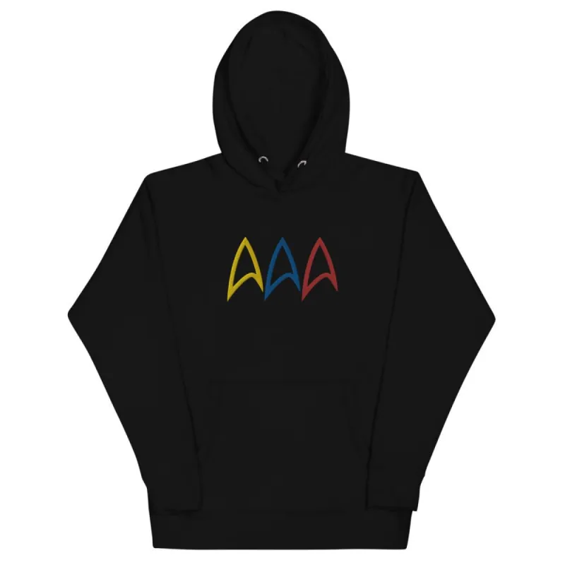 Star Trek Live Long Prosper Delta Embroidered Hoodie sold by MTV