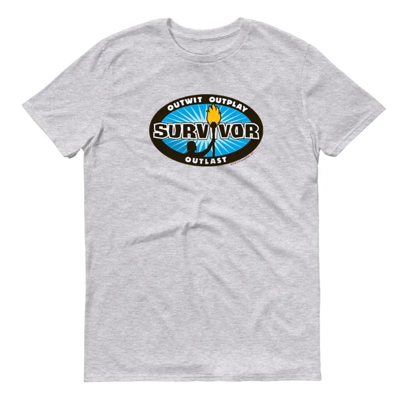 Survivor Outwit, Outplay, Outlast Logo Adult Short Sleeve T-Shirt sold by MTV