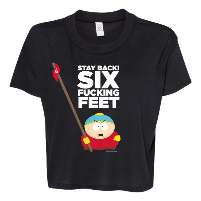 South Park Cartman Six Feet Back Women's Jersey Crop T-Shirt sold by MTV