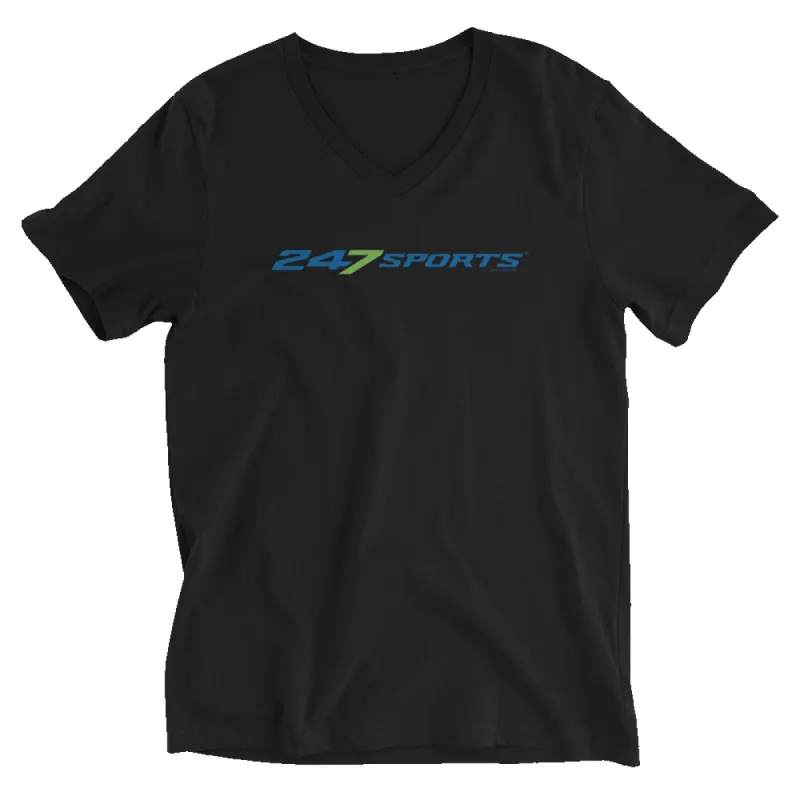 247 Sports Logo V-Neck Short Sleeve T-Shirt sold by MTV