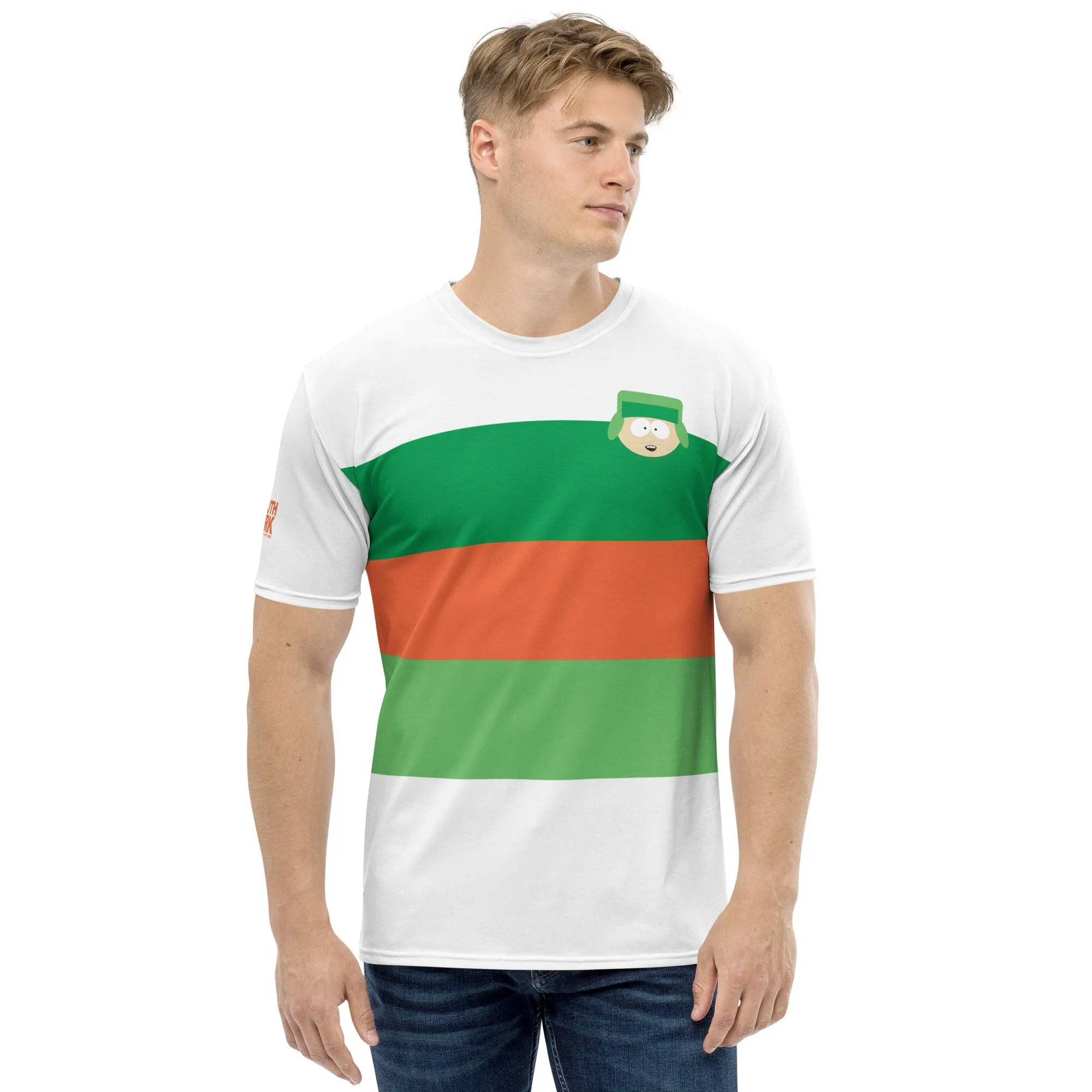 South Park Kyle Striped Unisex Short Sleeve T-Shirt sold by MTV product image thumbnail 3