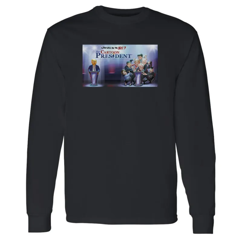 Our Cartoon President Who Will Be the Next Cartoon President? Adult Long Sleeve T-Shirt sold by MTV