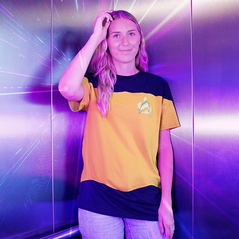 Star Trek: The Next Generation Operations Uniform T-Shirt sold by MTV product image thumbnail 2