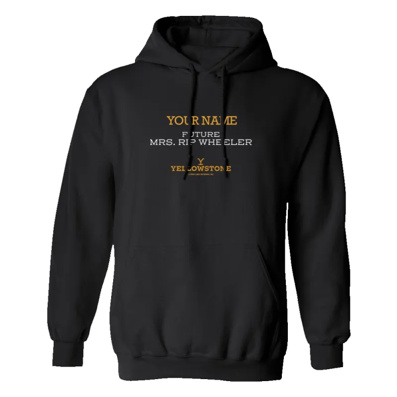 Yellowstone Future Mrs. Rip Wheeler Personalized Fleece Hooded Sweatshirt sold by MTV