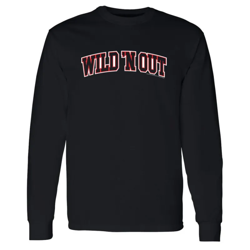 Wild 'N Out arched logo Adult Long Sleeve T-Shirt sold by MTV