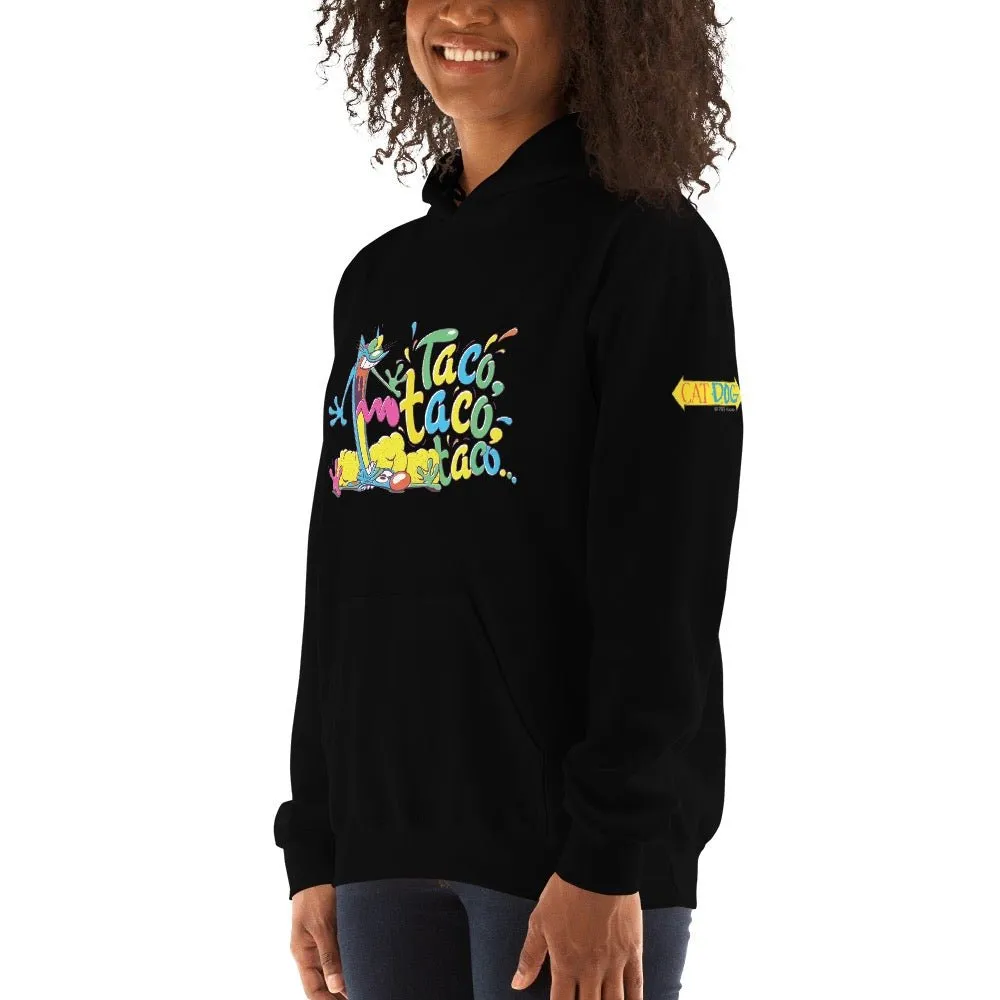 CatDog Taco Taco Taco Adult Hooded Sweatshirt sold by MTV product image thumbnail 5