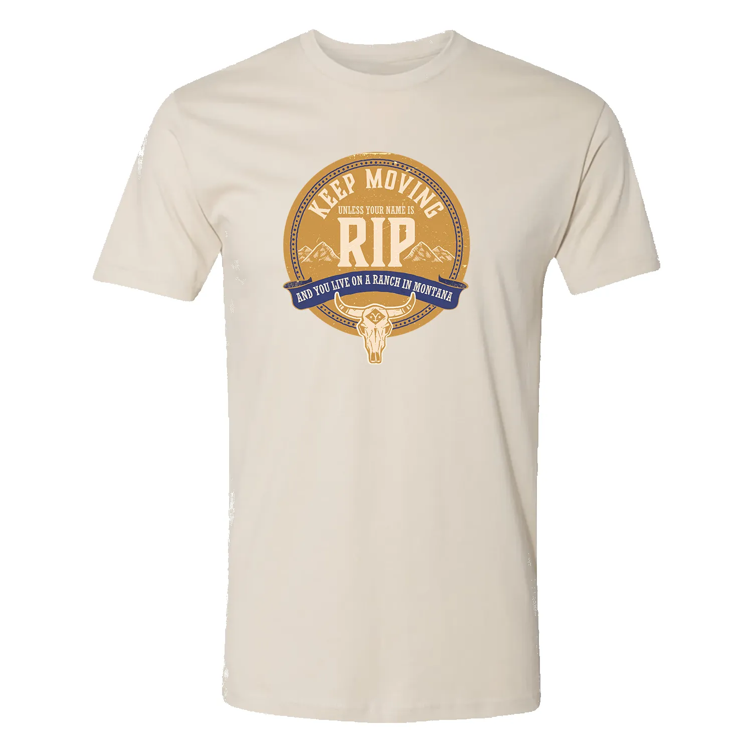 Yellowstone Keep Moving Unless You Are Rip Adult Short Sleeve T-Shirt sold by MTV