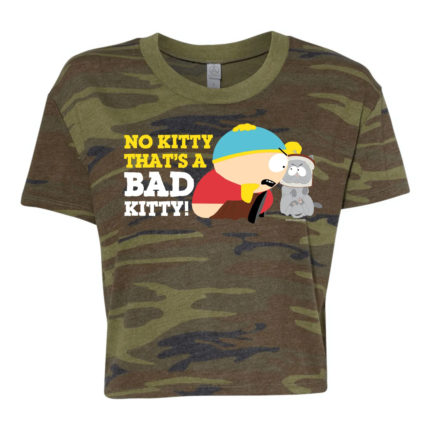 South Park Cartman Bad Kitty Women's Jersey Crop T-Shirt sold by MTV product image thumbnail 2