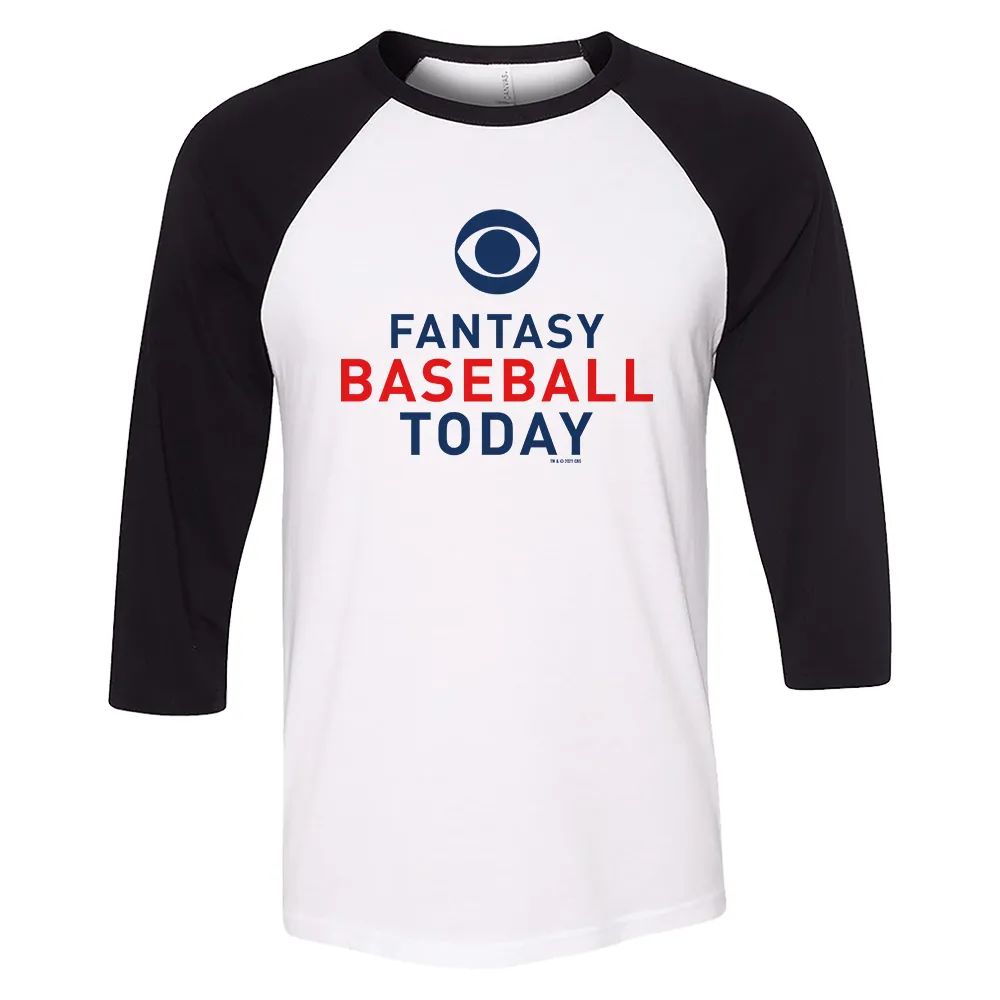 Fantasy Baseball Logo 3/4 Sleeve Baseball T-Shirt sold by MTV