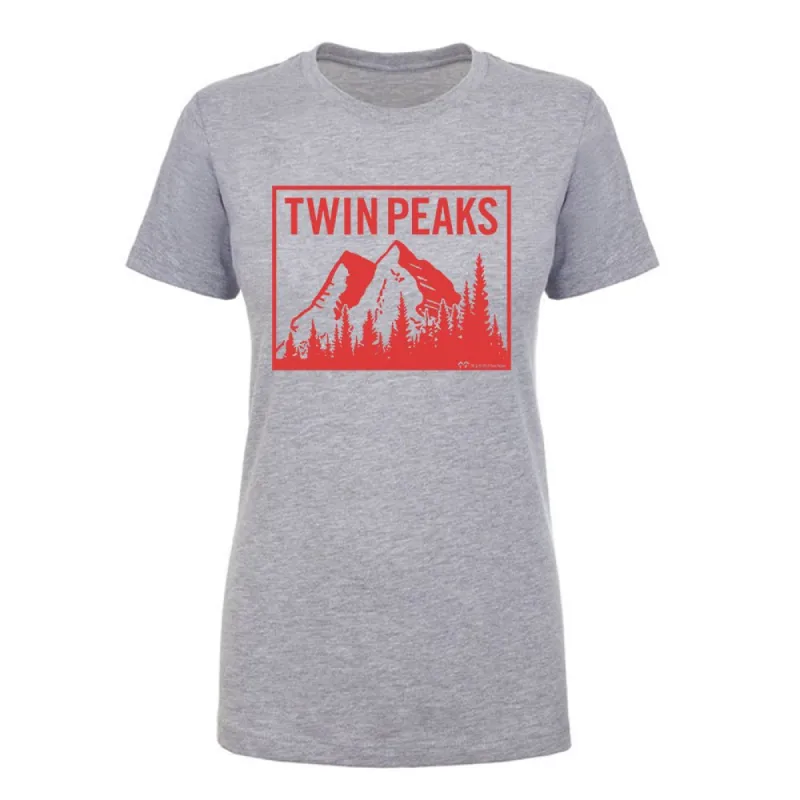 Twin Peaks Mountain Range Women's Short Sleeve T-Shirt sold by MTV