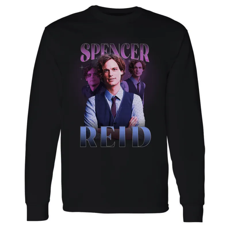 Criminal Minds Spencer Reid Heart Throb Adult Long Sleeve T-Shirt sold by MTV
