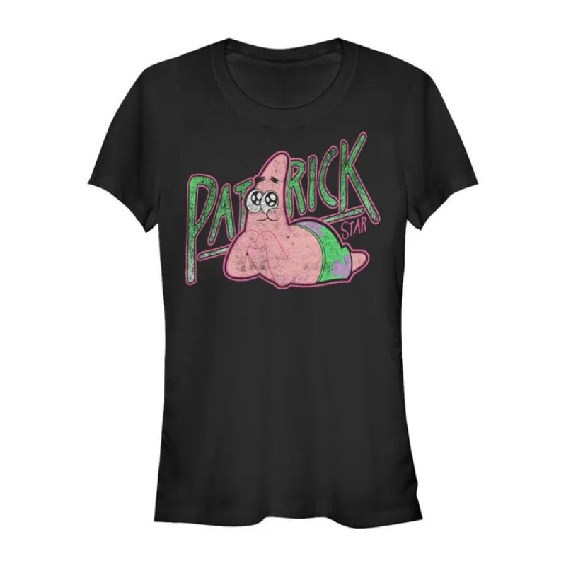 SpongeBob SquarePants Patrick Star 90's Women's Short Sleeve T-Shirt sold by MTV
